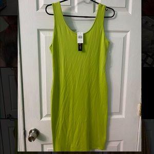 NEON GREEN BODYCON DRESS